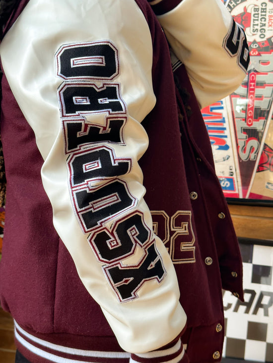 Burgundy Varsity Jacket